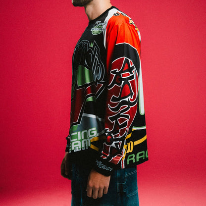 RIPNDIP ALL-STAR LONG SLEEVE JERSEY (RED / BLACK)