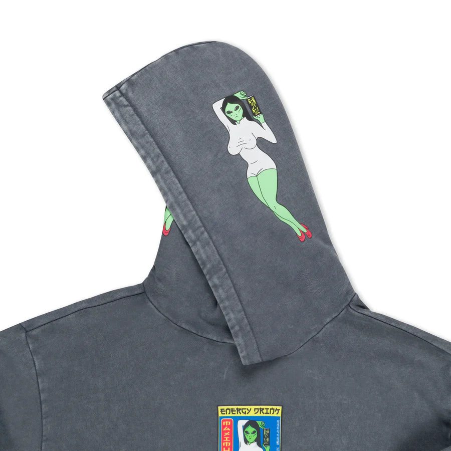 HOODIE NERMS CANS (CHARCOAL VINTAGE WASH)