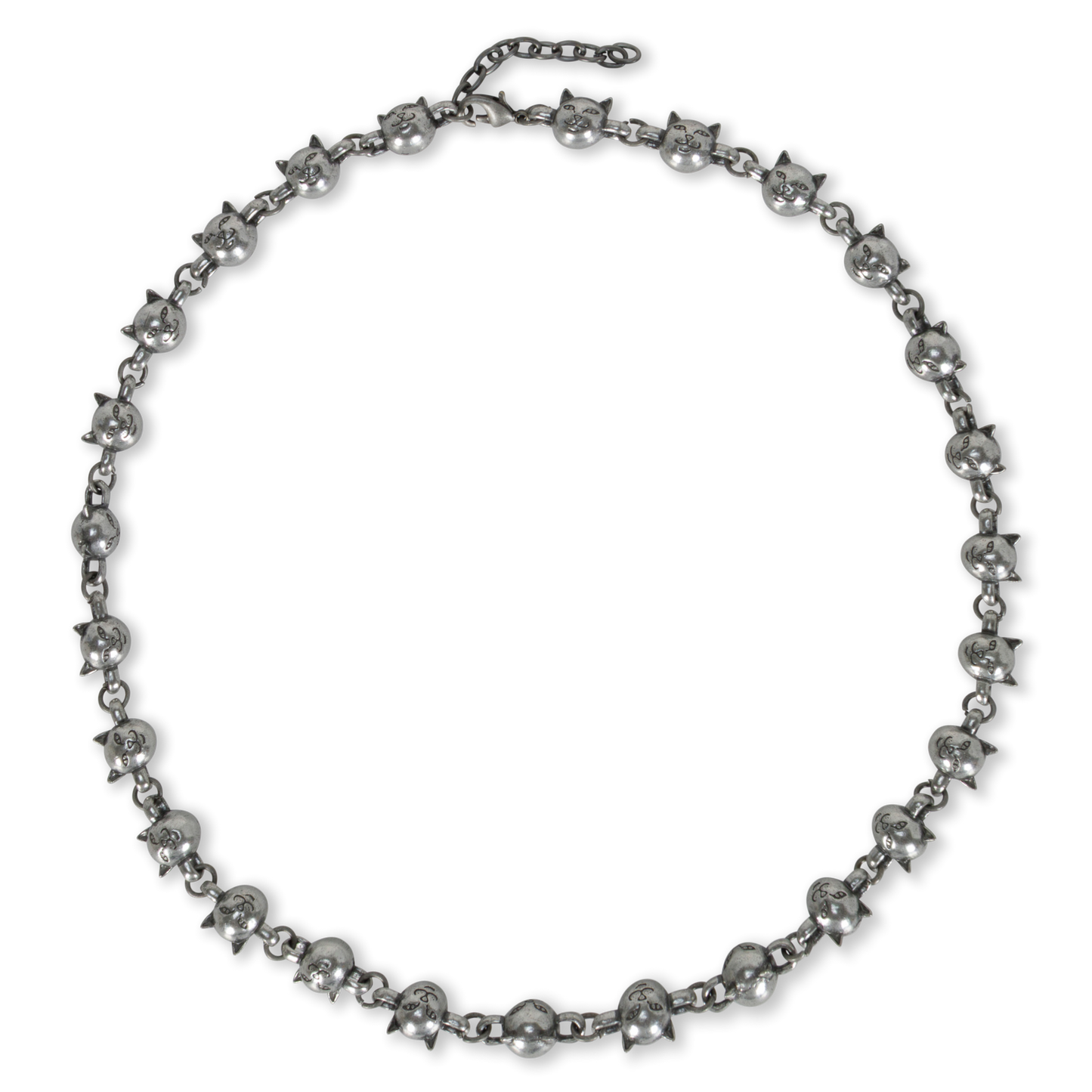 COLLAR DE BOLA Y CADENA LORD NERMAL (PLATA)