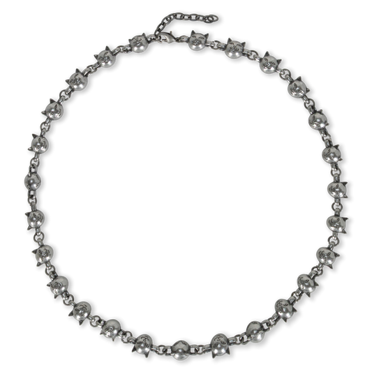 COLLAR DE BOLA Y CADENA LORD NERMAL (PLATA)