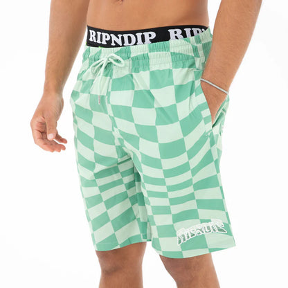 Calzoneta CHECKED  (OLIVE/PINE)