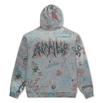 HOODIE MARKER (SAGE GREY VINTAGE WASH)