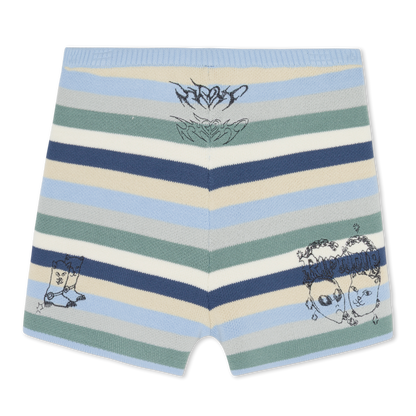 SHORT WESTSIDE CROCHET (POWDER BLUE )