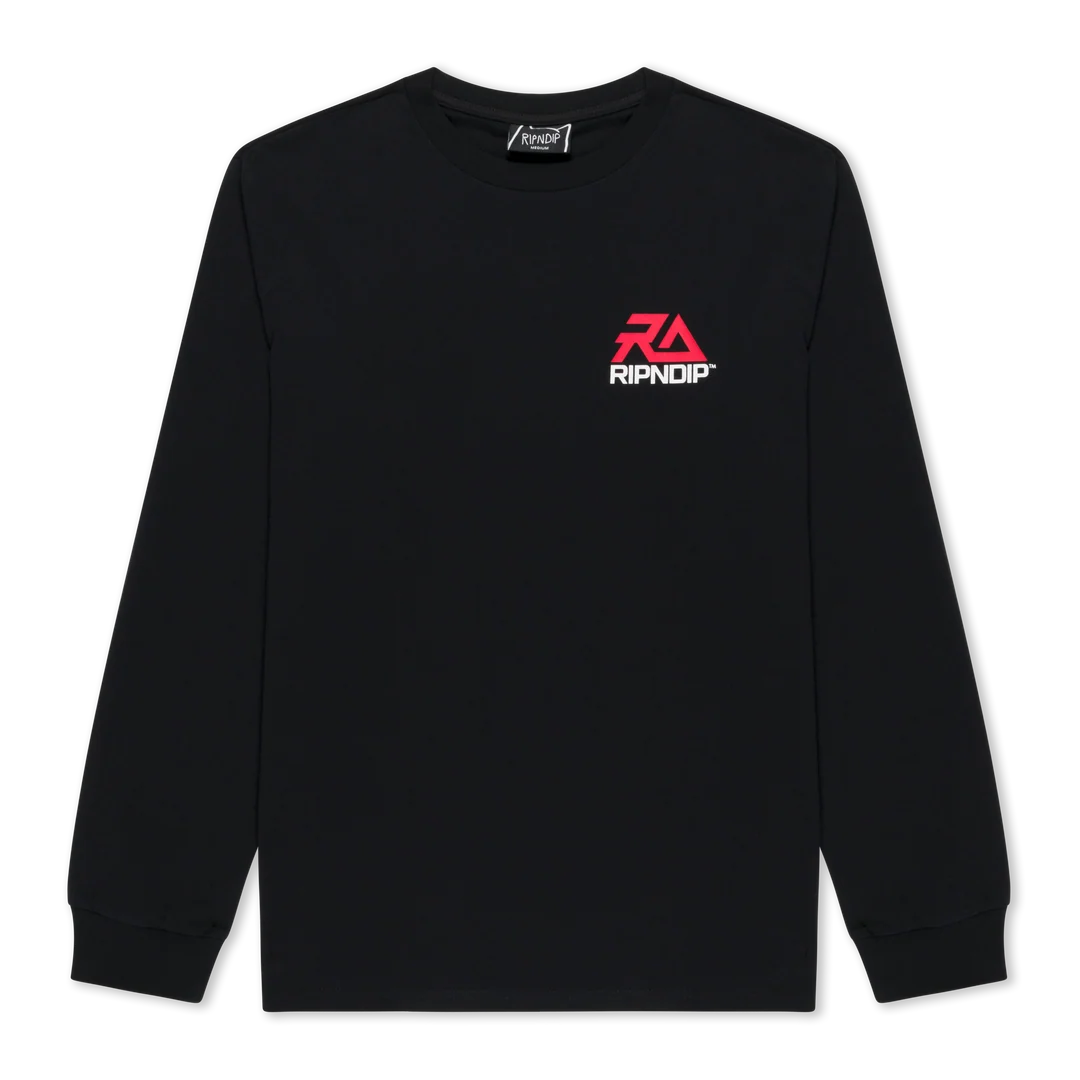 PLAYERA L/S RND SPORTS (NEGRO)