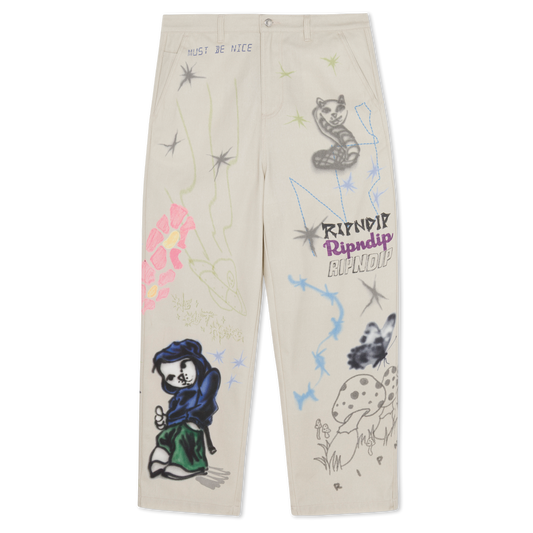 PANTALON GOOSEBUMPS WIDE FIT (HUESO)