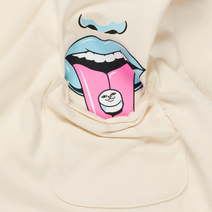 PLAYERA TAKE YOUR MEDS POCKET (NATURAL)