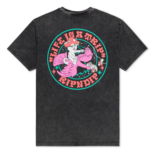PLAYERA TAKE A TRIP (NEGRO WASH )