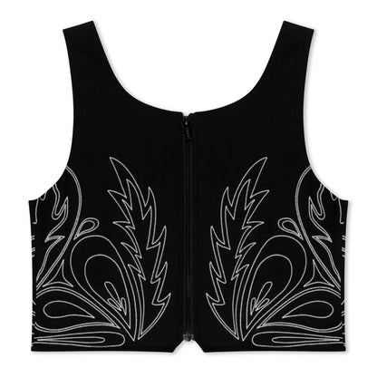 HOWDY CORSET TOP (NEGRO)