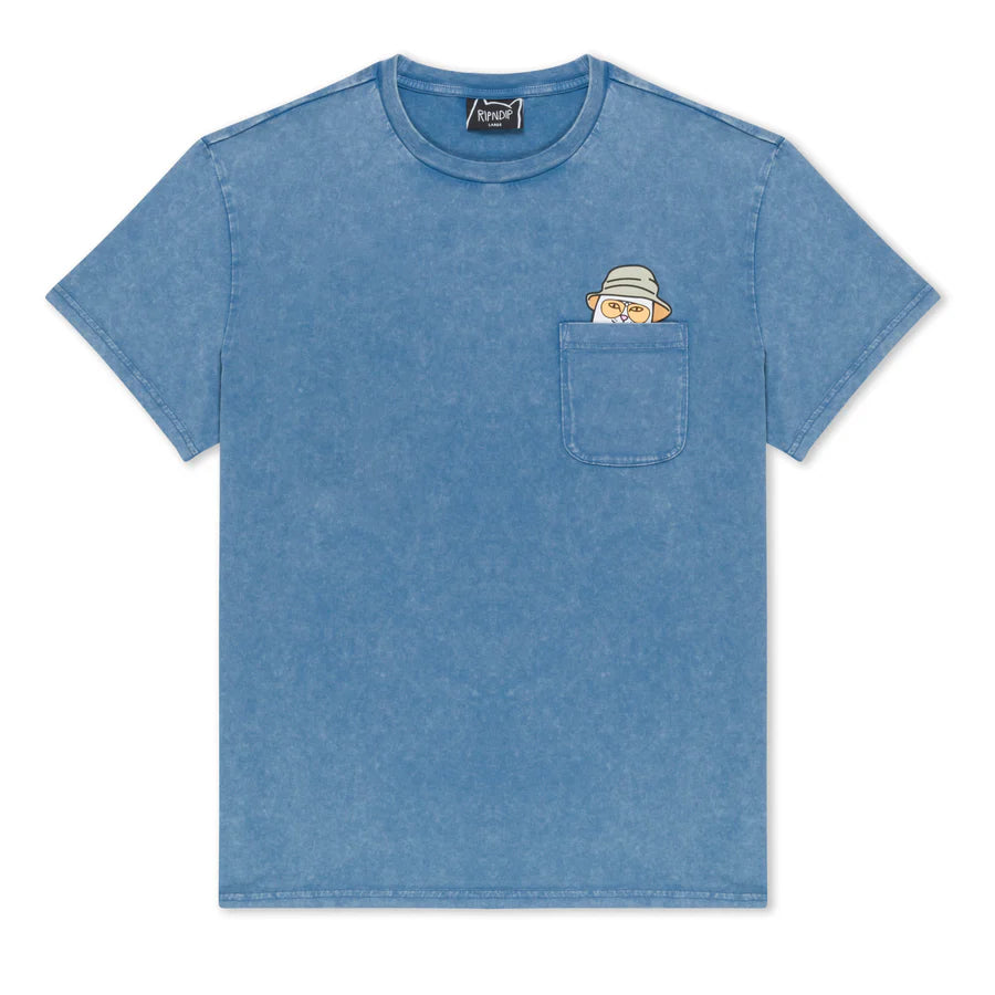 PLAYERA POCKET NERMAL S THOMPSON (SLATE MINERAL WASH)