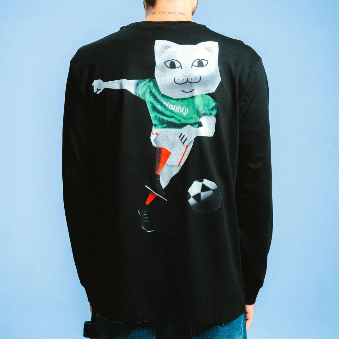 PLAYERA L/S RND SPORTS (NEGRO)
