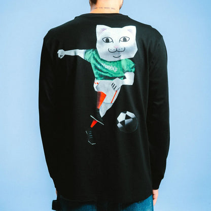 PLAYERA L/S RND SPORTS (NEGRO)