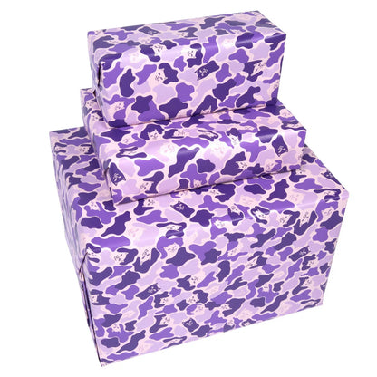 PAPEL DE REGALO NERMAL CAMO (MORADO CAMO)