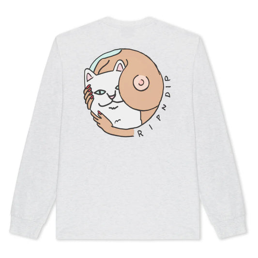 PLAYERA MUST BE NICE LONG SLEEVE (ASH HEATHER)