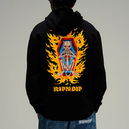 HOODIE BURN IN HECK (NEGRO)