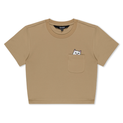 LORD NERMAL CROPPED POCKET TEE (TAN)