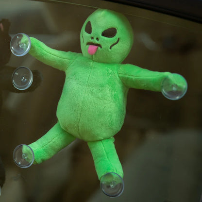 MUÑECO DE PELUCHE ALIEN PARA VENTANAS (VERDE)