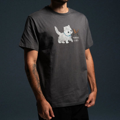 PLAYERA NOBODY CARES (CHARCOAL)