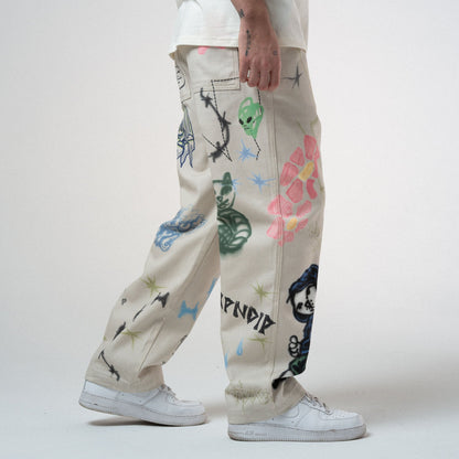 PANTALON GOOSEBUMPS WIDE FIT (HUESO)