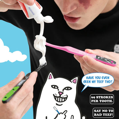 PAQUETE DE 3 CEPILLOS DE DIENTES PERSONAJES RIPNDIP (MULTI)
