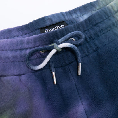 Pantaloneta RIPNDIP RUBBER LOGO SWEATSHORTS (SAGE/SLATE TIE DYE)