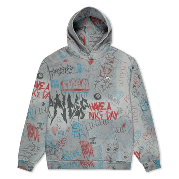 HOODIE MARKER (SAGE GREY VINTAGE WASH)