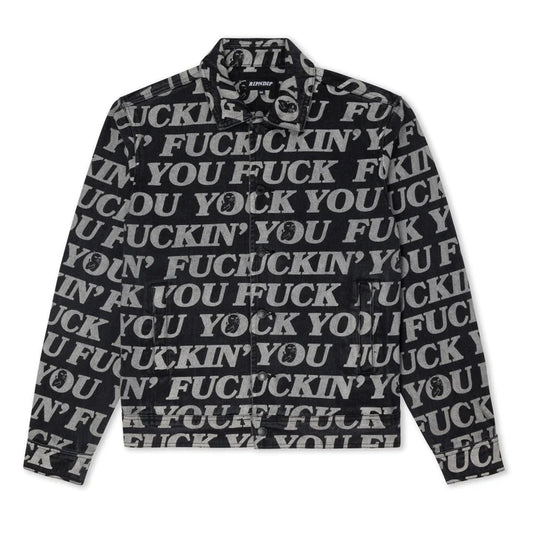 FUCKIN FUCK DENIM JACKET (BLACK)