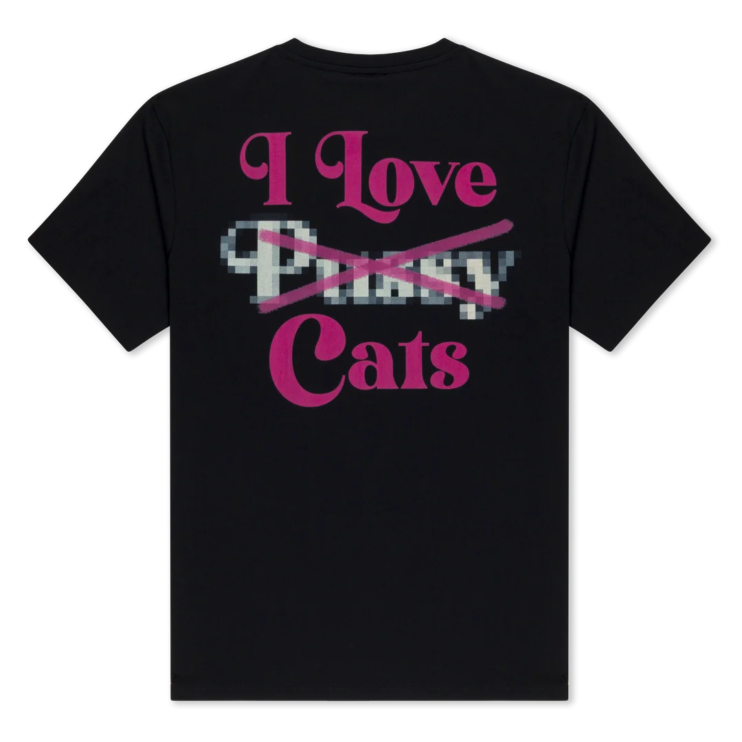 I LOVE CATS TEE (BLACK)