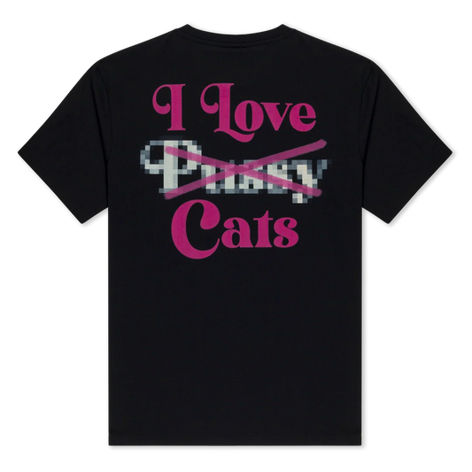 I LOVE CATS TEE (BLACK)