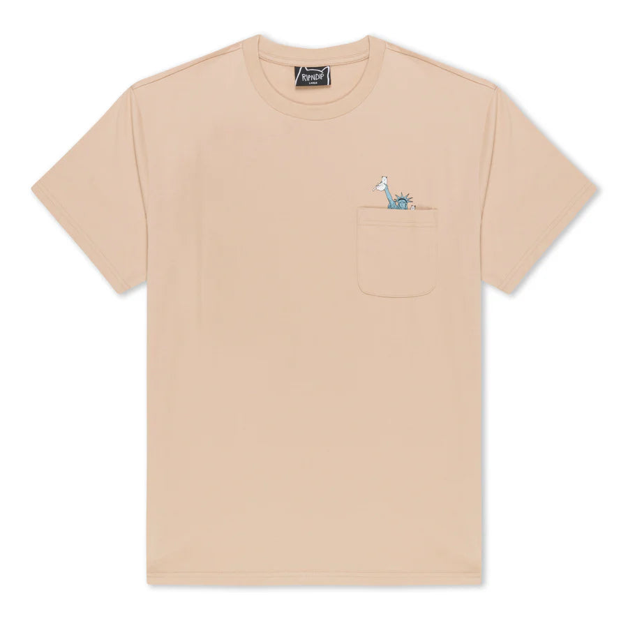 PLAYERA LIBERTY POCKET (ALMOND)