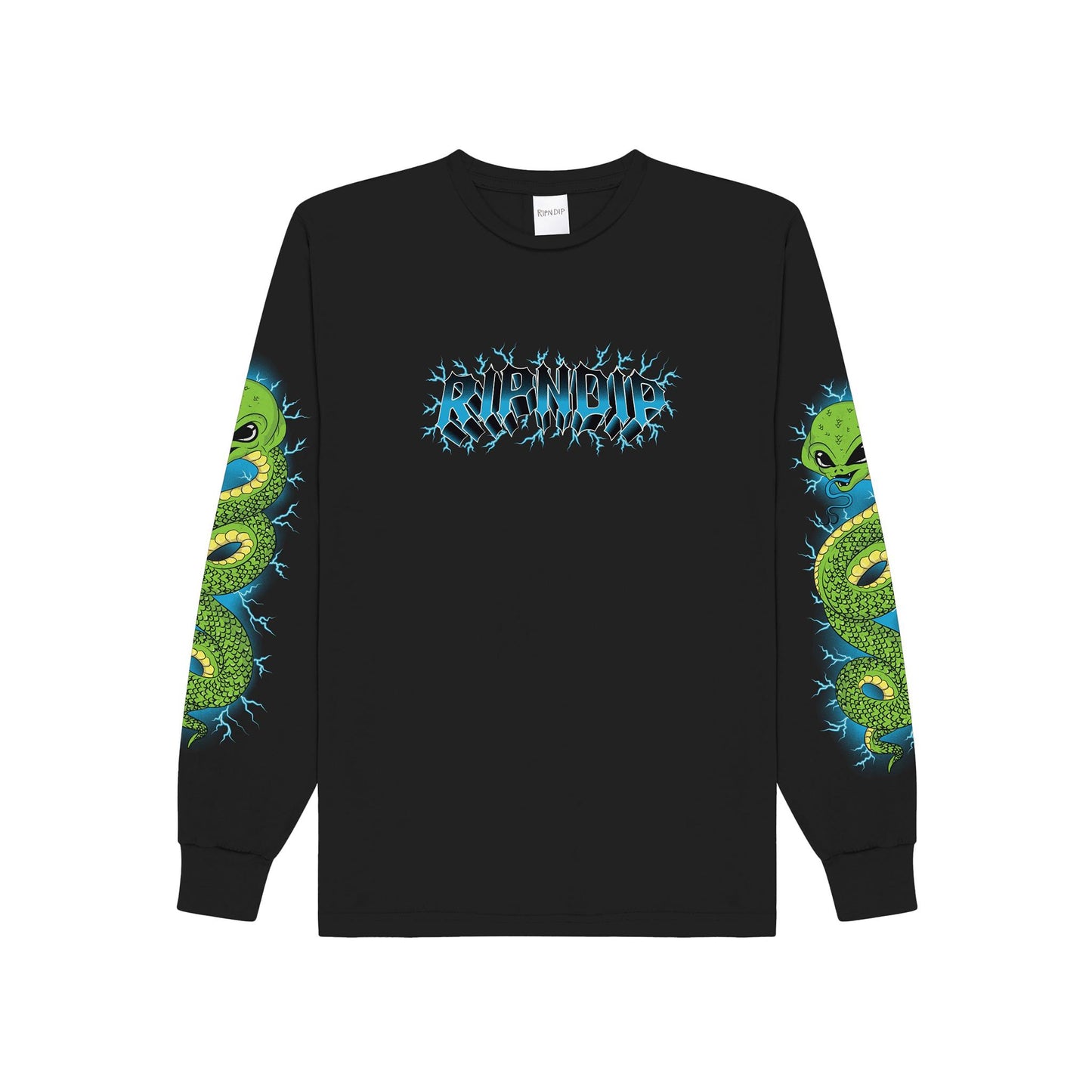 PLAYERA L/S SKULL AND BONES (NEGRO)