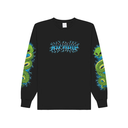 PLAYERA L/S SKULL AND BONES (NEGRO)
