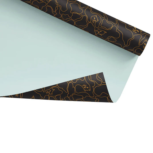 PAPEL DE REGALO NERMAL CAMO (NEGRO/DORADO CAMO)