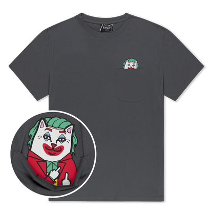 PLAYERA POCKET WHY SO NERMAL? (CHARCOAL)