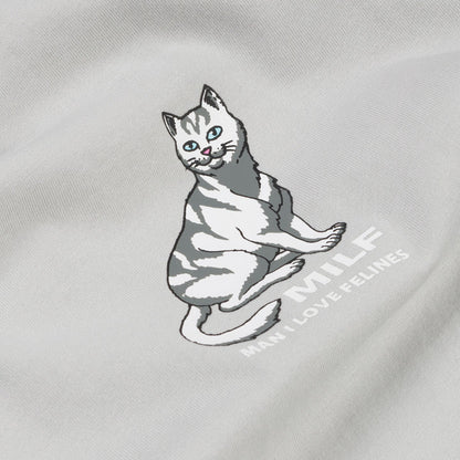 PLAYERA MAN I LOVE FELINES (GREY)