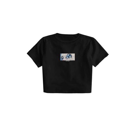 METAL CLAW CROPPED BABY TEE (BLACK)