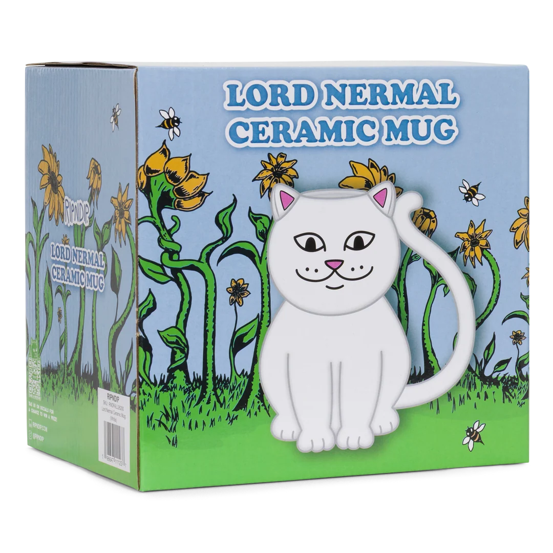 TAZA DE CERÁMICA LORD NERMAL (BLANCA)