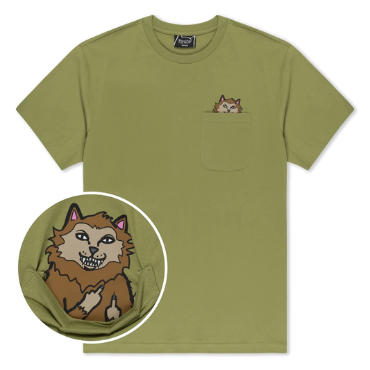 PLAYERA POCKET FULL MOON NERM (LIGHT FOREST)