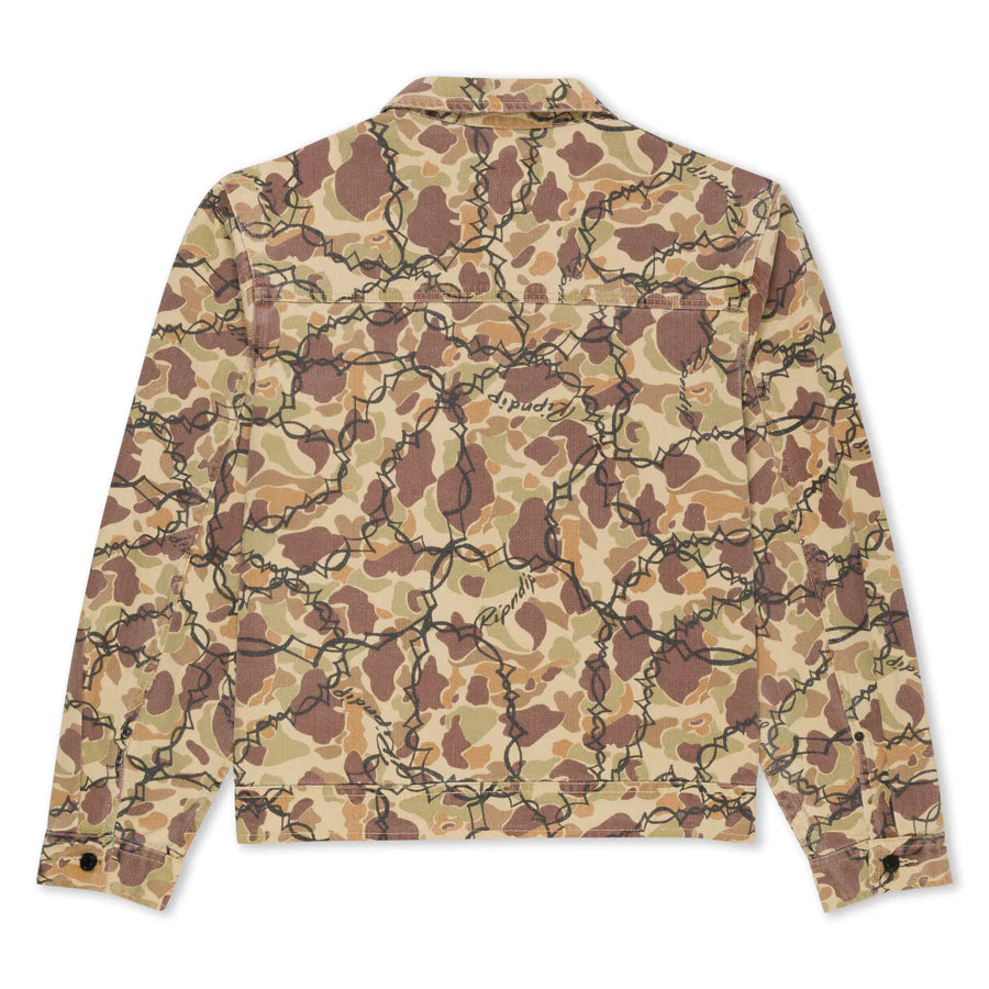 WIRED BUTTON UP JACKET (TAN CAMO)