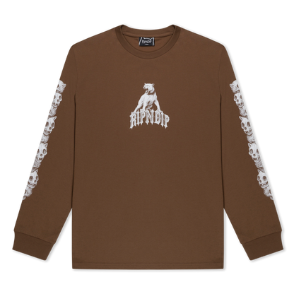 PLAYERA MANGA LARGA WASTELAND (CAFE)