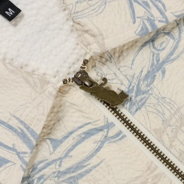 PLAYERA CON CREMALLERA CON CABLE CRUZADO (BLANCA)