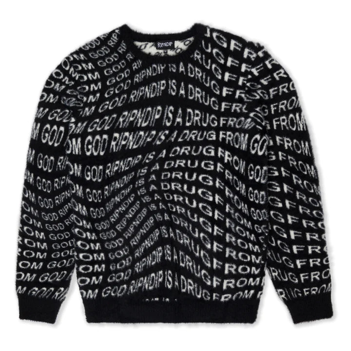 SUETER DRUG FROM GOD KNIT MOHAIR (NEGRO)
