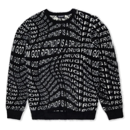 SUETER DRUG FROM GOD KNIT MOHAIR (NEGRO)