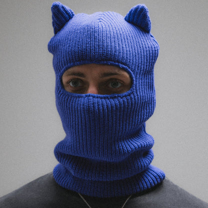 Balaclava Kitty Ears Ski (Royal Azul)