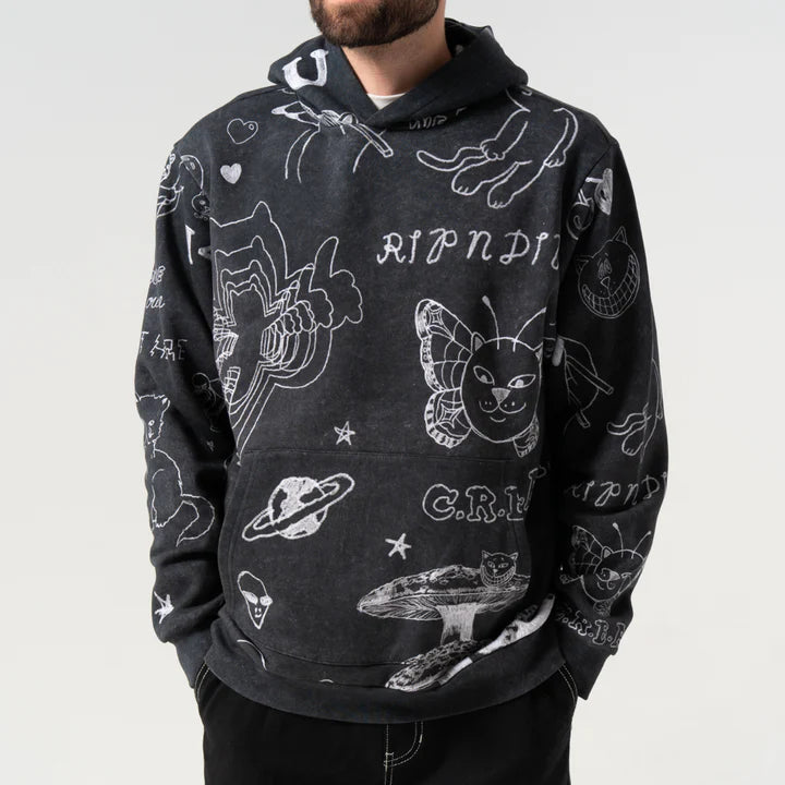 HOODIE NERMAL DOMINATION (NEGRO VINTAGE)