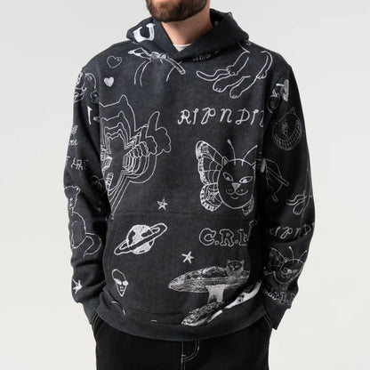 HOODIE NERMAL DOMINATION (NEGRO VINTAGE)