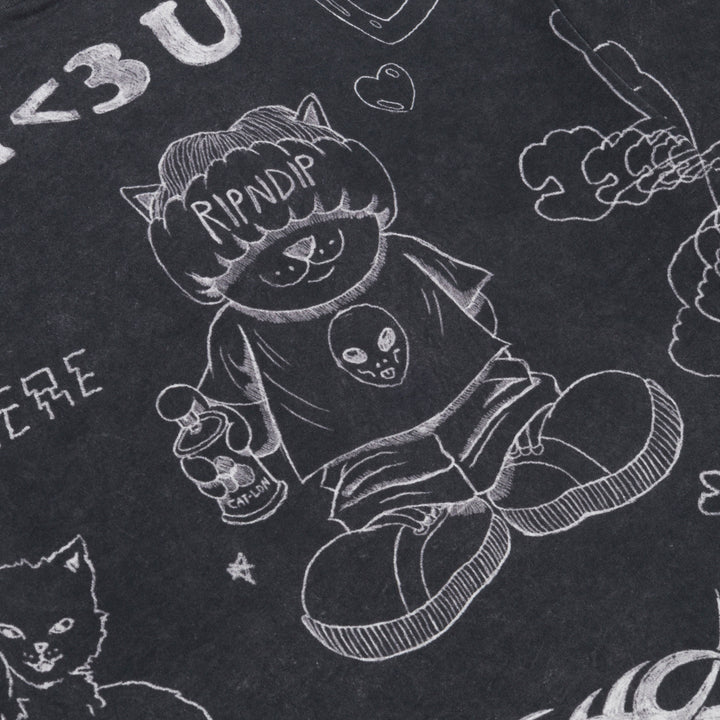 PLAYERA NERMAL DOMINATION (BLACK WASH)