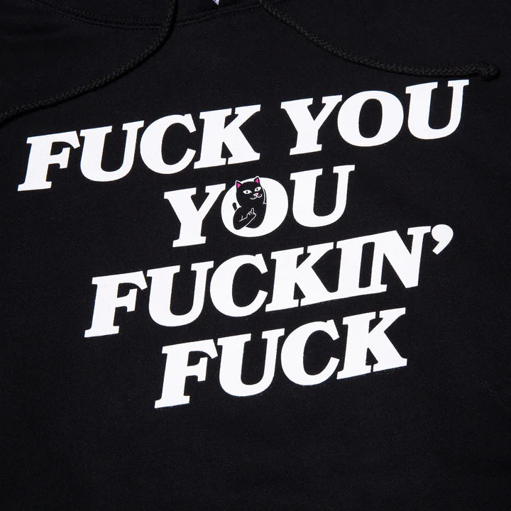 HOODIE FUCKING FUCK (BLACK)