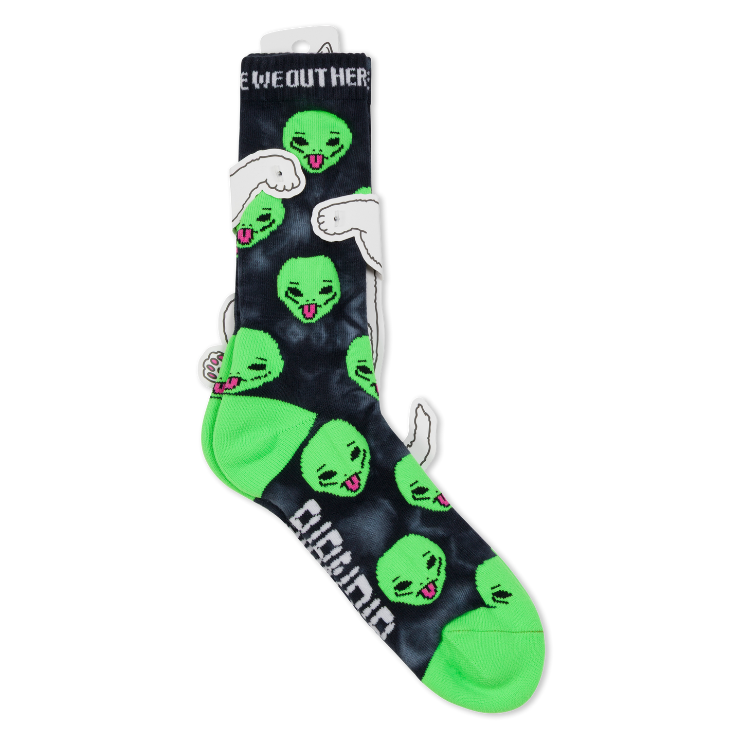 CALCETINES WE OUT HERE (BLACK LIGHTNING )