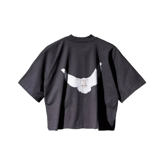 Playera Cropped Yeezy Gap Engineered by Balenciaga Dove No Seam Tee