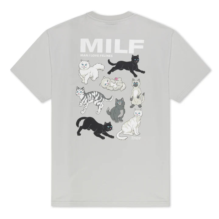 PLAYERA MAN I LOVE FELINES (GREY)